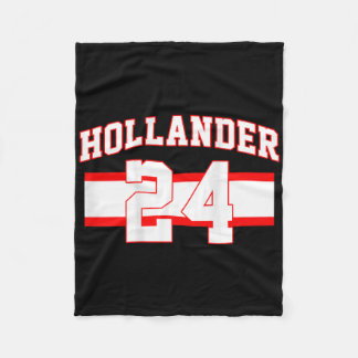 Hollander Hockey 24 Stil Namn Nummer Fan  Fleecefilt