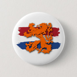Hollands flagga Orange Lion Team Holland Knapp