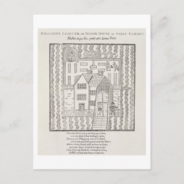 Hollands Leaguer, eller Manor House, of Paris Gard Vykort (Framsida)