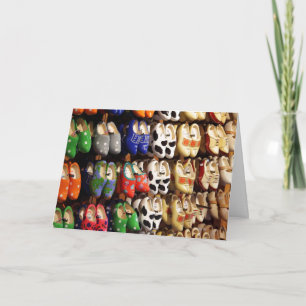 Hollands nederländska Clogs Kort