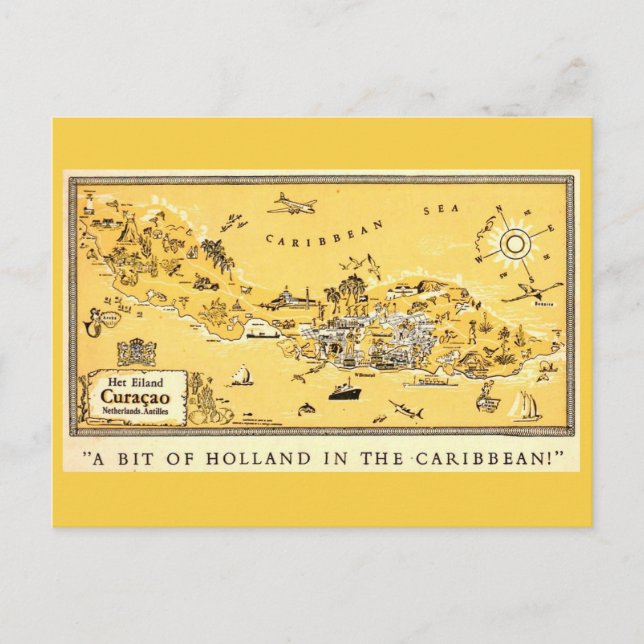 Hollands vykort från Curacao (Framsida)