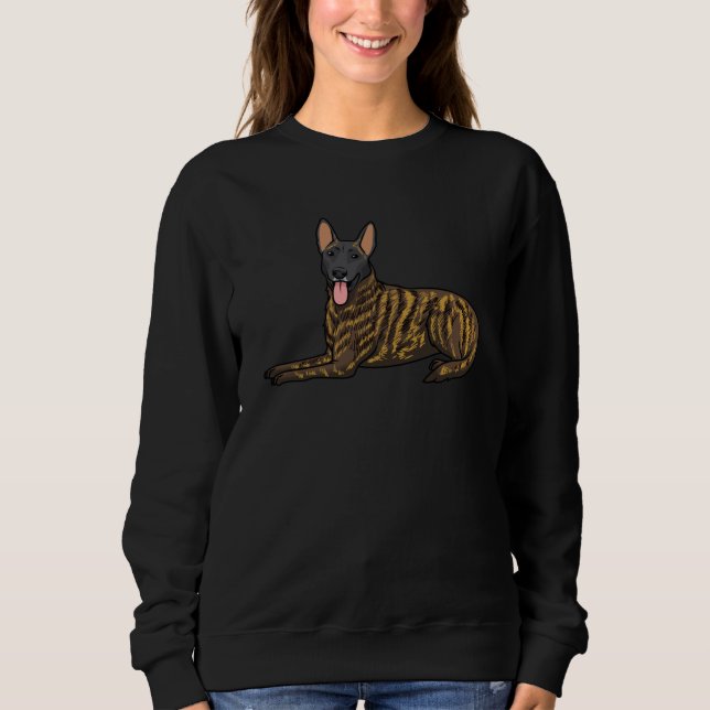 Hollandse Herdershond Dutch Shepherd Hund T Shirt (Framsida)