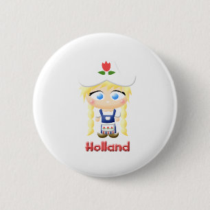 Holländsk flicka knapp