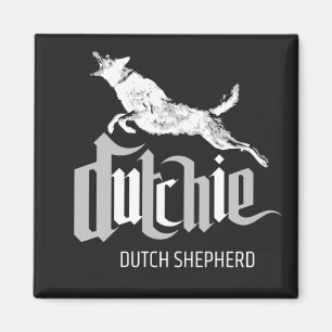 Holländsk herdehund - Dutchie - Hollandse Herder Magnet