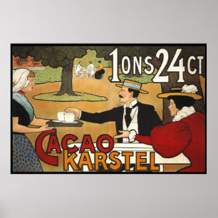 Holländsk kakaoannons 1897 poster