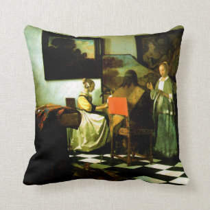 Holländsk konstnär Vermeer som målar konserten Kudde