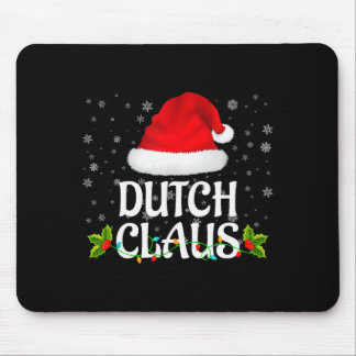 Holländska Claus julbelysning Santa Pyjamas Familj Musmatta