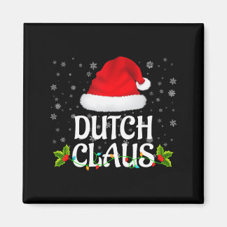 Holländska Claus julbelysning Tomte Pyjamas Familj Magnet