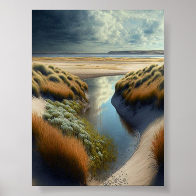 Holländska kustdyner poster (Framsidan)