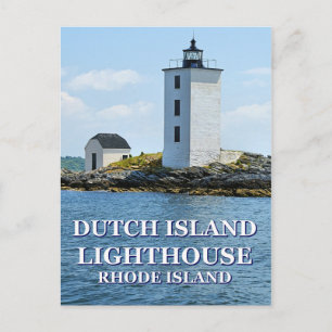 Holländska ön fyr, Rhode island vykort