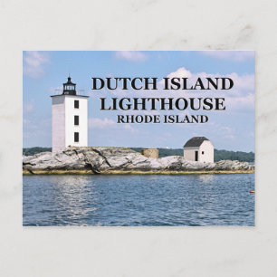 Holländska ön fyr, Rhode island vykort