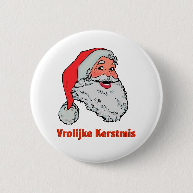 Holländska Santa knäppas Knapp (Framsida)