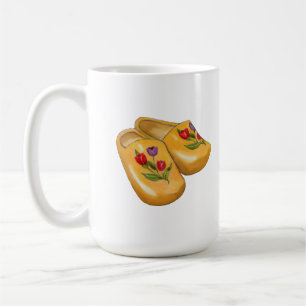 Holländska Träskor med Tulpaner, Klompen, Holland Kaffemugg