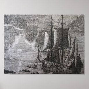 Holländska V.O.C. Sändning på havet på Poster