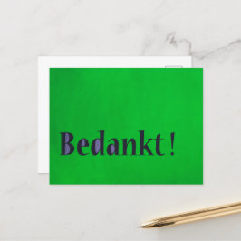 Holländskt tackkort vykort