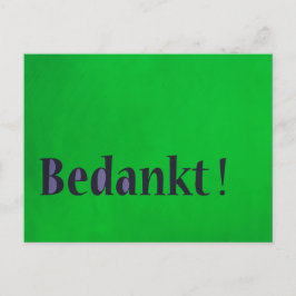 Holländskt tackkort vykort