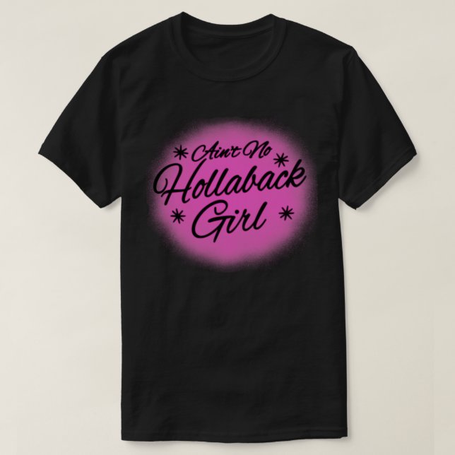 Holler Back Girl 90s Y2K Airbrush Music T Shirt (Design framsida)