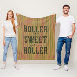Holler Sweet Holler Rustic Land Fleecefilt