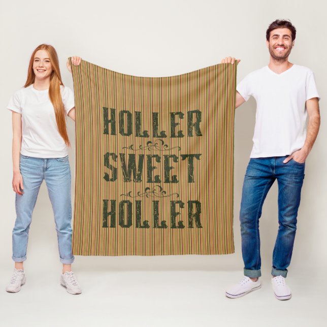Holler Sweet Holler Rustic Land Fleecefilt (På plats)