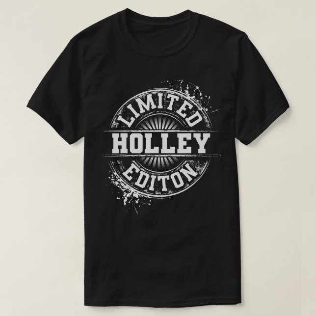 HOLLEY Funny Surname Family Tree Birthday Reunion  T Shirt (Design framsida)