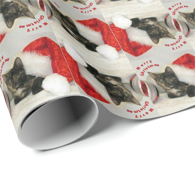 Holleys jul - Katt/Kitten Wrapping Papper Presentpapper (Rullad Hörn)