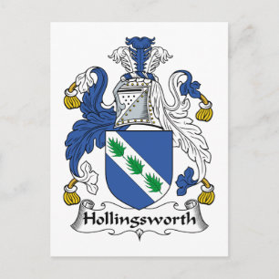 Hollingsworth familjevapen vykort