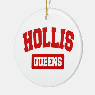 Hollis, Queens, NYC Julgransprydnad Keramik