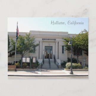 Hollister, CA City Hall Vykort