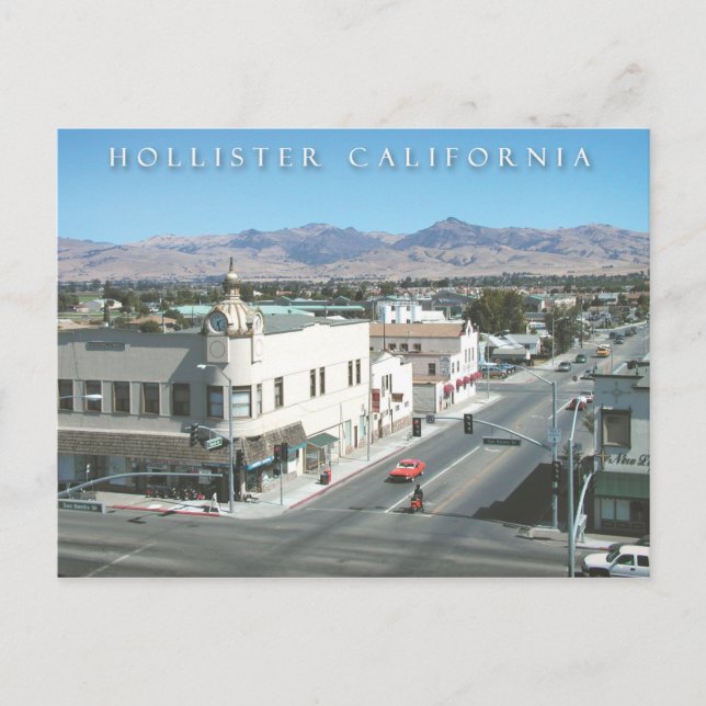 Hollister California Postcard Vykort (Framsida)