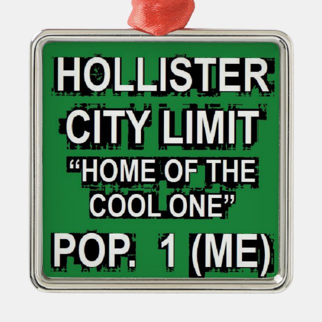 Hollister City Limit Julgransprydnad Metall (Framsidan)