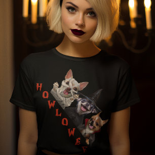 Holloween Chihuhua Costume Vampire Mummy Witch T Shirt