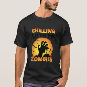 Holloween-kylning med min Zombies-funny som säger T Shirt