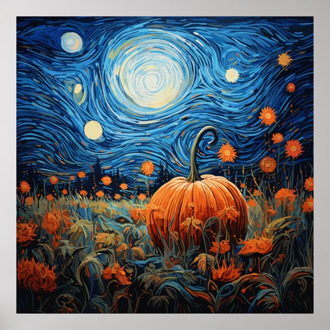 HOLLOWEEN NIGHT ART POSTER (Framsidan)