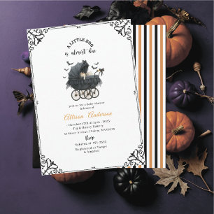Holloween-pumpa Little Boo-barnvigning Inbjudningar