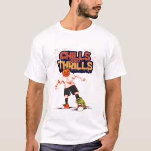 HOLLOWEEN PUMPKIN CHILLS AND THRILLS TSHIRT DESIGN T SHIRT