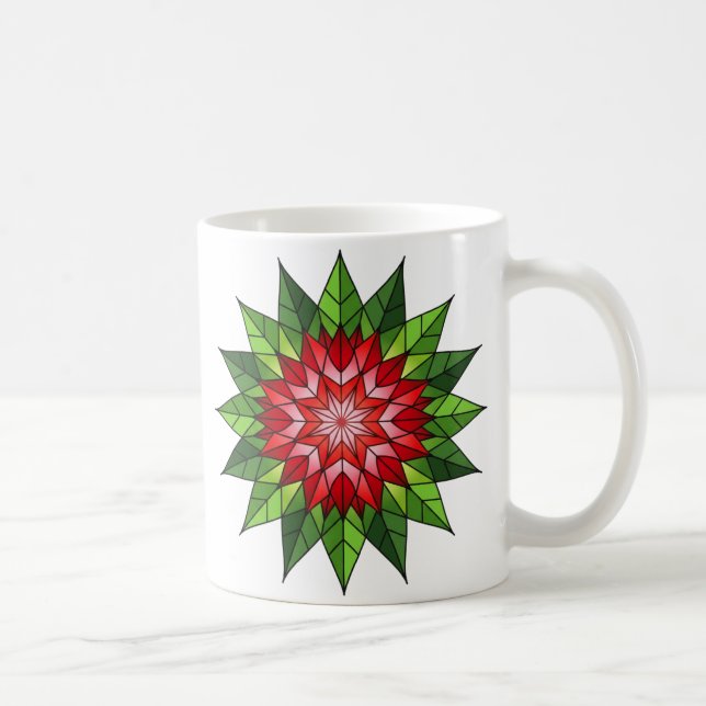 Holly and Berries Mandala  Kaffemugg (Höger)
