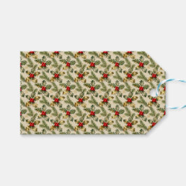 Holly and Evergreens Presentetikett