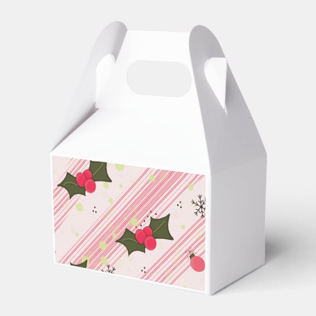 Holly av Sionna presentbox med snöflingor  Presentaskar (Framsidan Sidan)