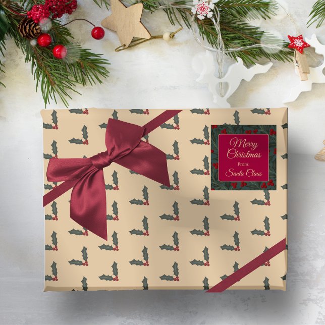 Holly Bär Jul Presentpapper (Skapare uppladdad)