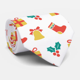 Holly Bell Stocking Red White Grönt Guld jul Slips