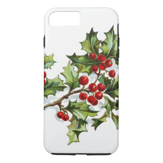 Holly Berries 001 Case-Mate iPhone Skal (Baksida)