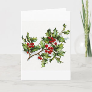 Holly Berries 001 Helgkort