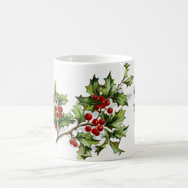 Holly Berries 001 Kaffemugg (Center)