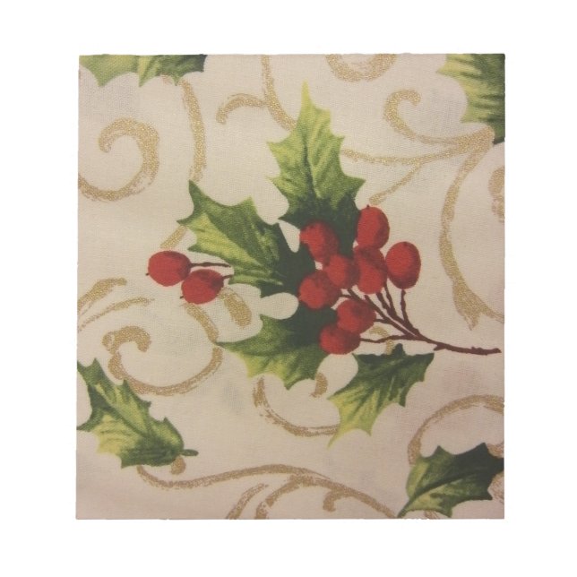Holly Berries Anteckningsblock (Framsida)