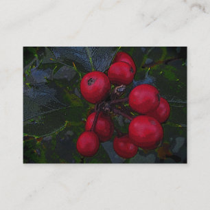 Holly Berries ATC Visitkort