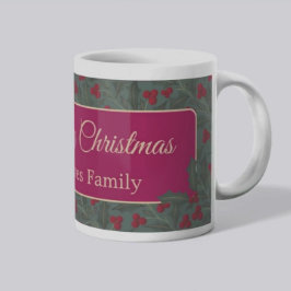 Holly Berries Christmas Kaffemugg