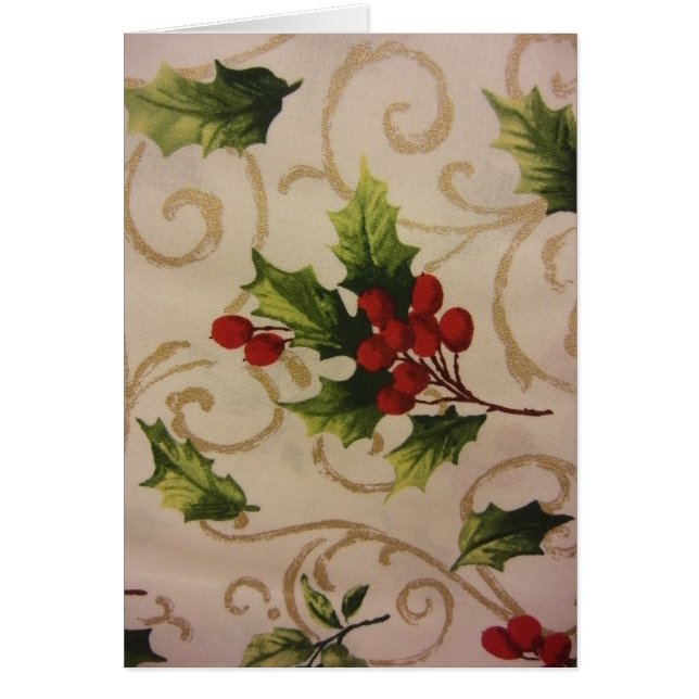 Holly Berries Hälsningskort (Framsidan)