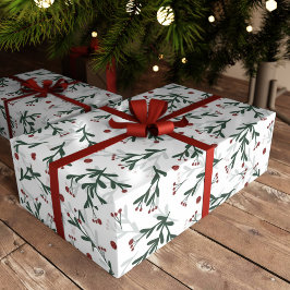 Holly Berries jul, Papper vid Dolle Wrapping Presentpapper