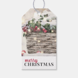 Holly Berries Juletiketters Presentetikett