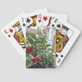 Holly Berries och Fence - Martha's Vineyard Casinokort